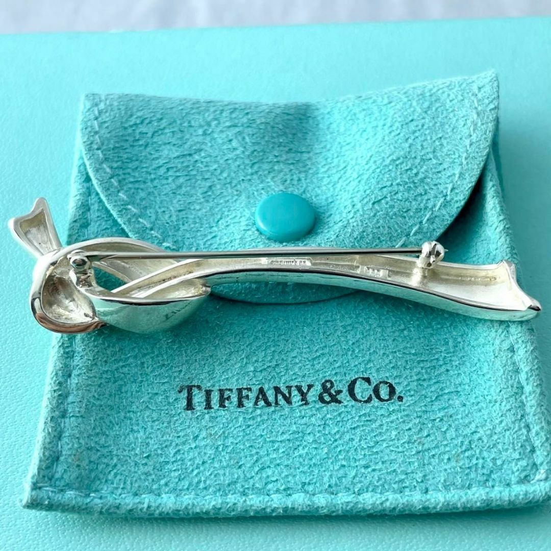 Tiffany & Co. - ティファニー リボン ノット ブローチ シルバー 925
