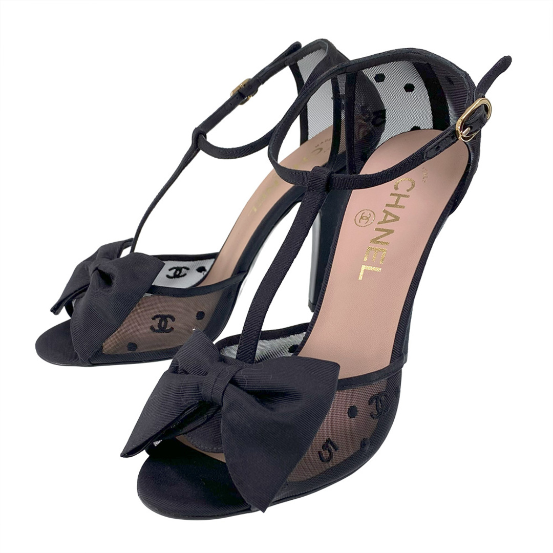 CHANEL - 【中古】CHANEL シャネル リボン メッシュ ココマーク