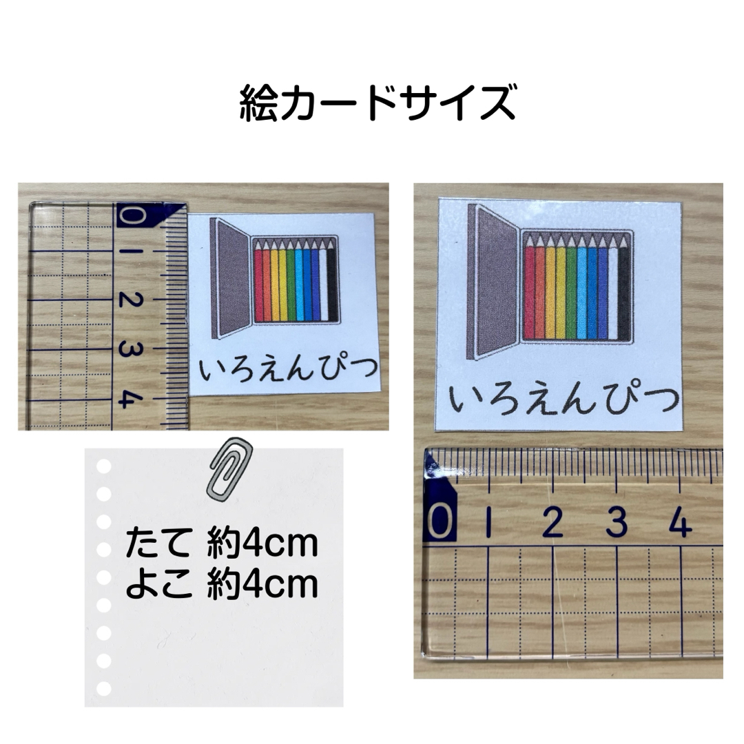 カットあり！PECS 絵カードコミュニケーションブックセットの通販 by