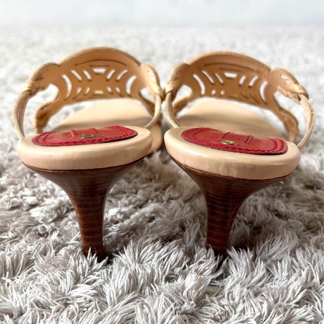 CELINE - 【希少】CELINE セリーヌ トリオンフ レザー サンダル