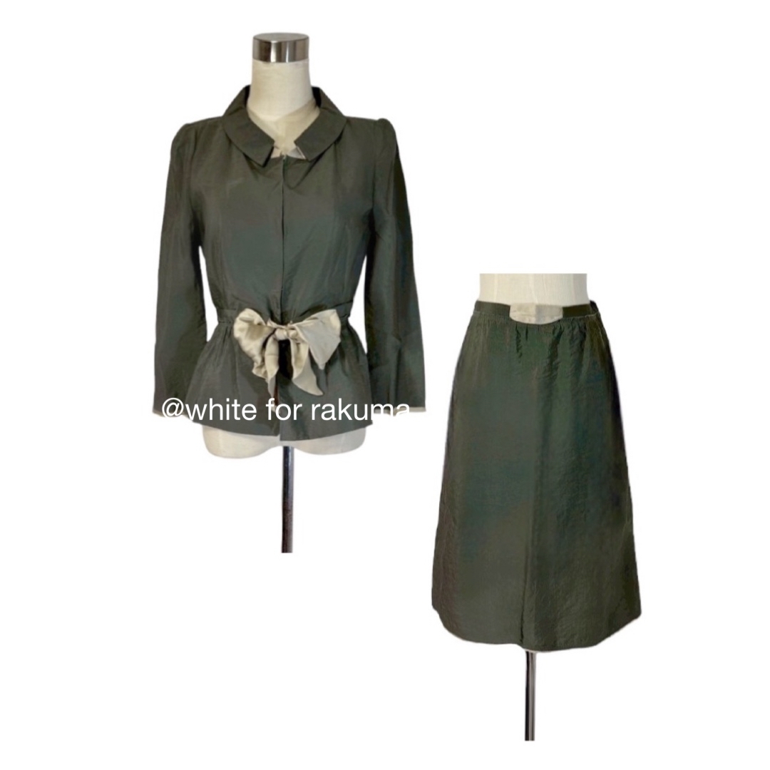 パリコレデザイナー 販売 定価18万 シルク生地春夏スーツ セットアップ