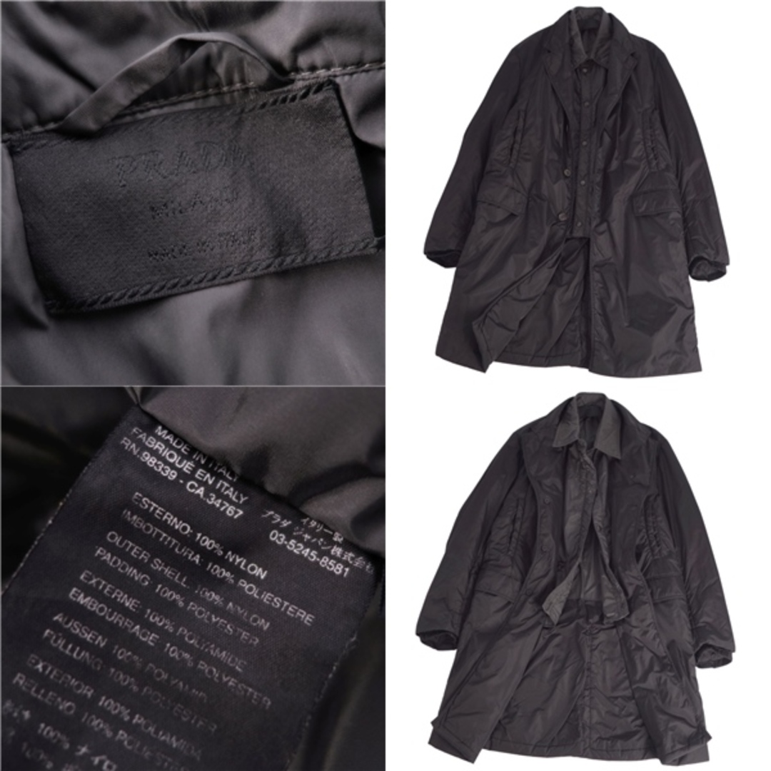 PRADA - 美品 プラダ PRADA コート ロングコート 中綿入り アウター