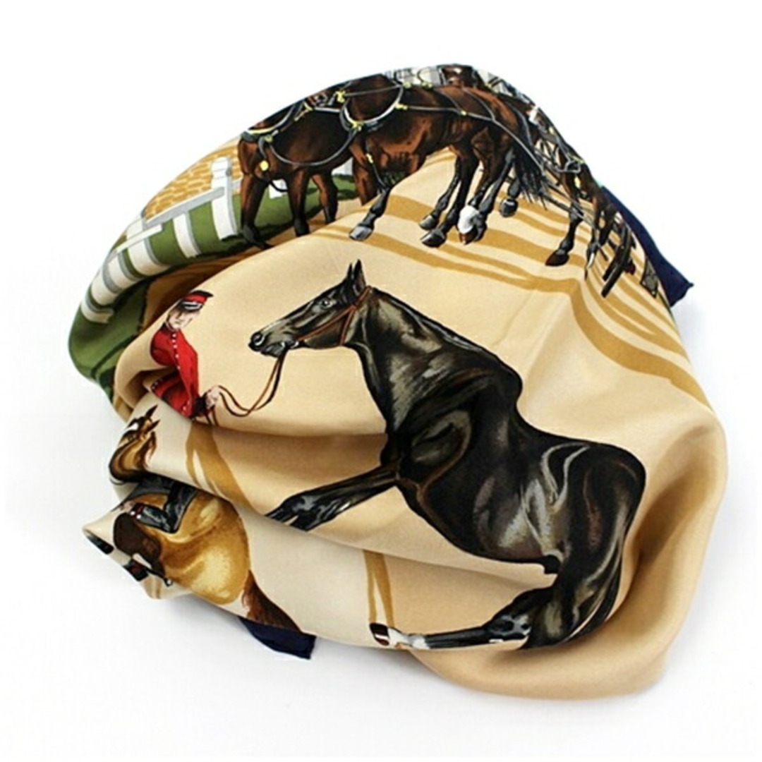 HERMES - エルメス シルク スカーフ カレ90 LES Haras Nationaux 国立