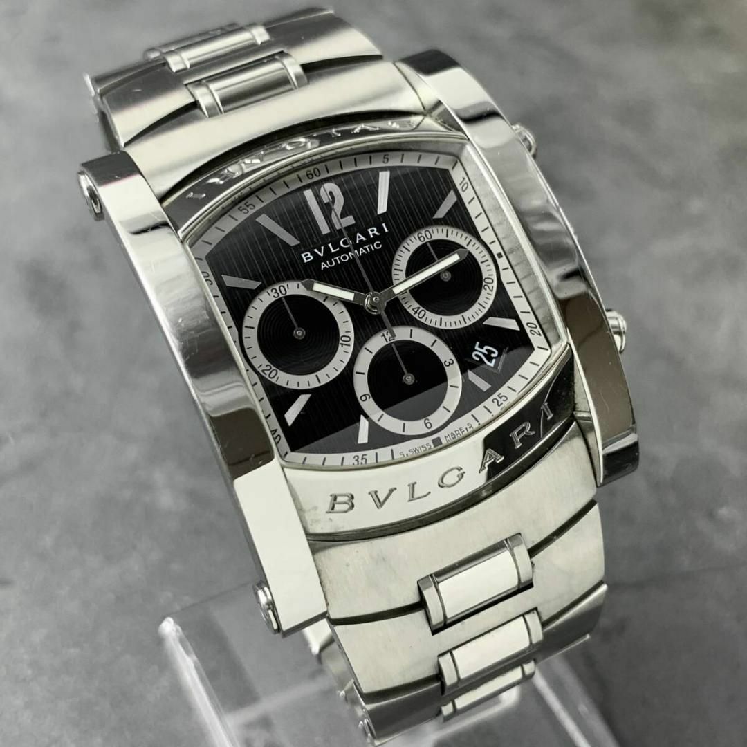 BVLGARI - 美品 BVLGARI/ブルガリ アショーマ デイト 自動巻 メンズ