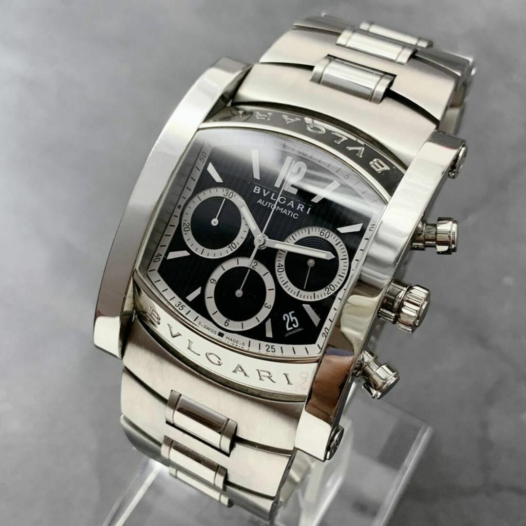 BVLGARI - 美品 BVLGARI/ブルガリ アショーマ デイト 自動巻 メンズ