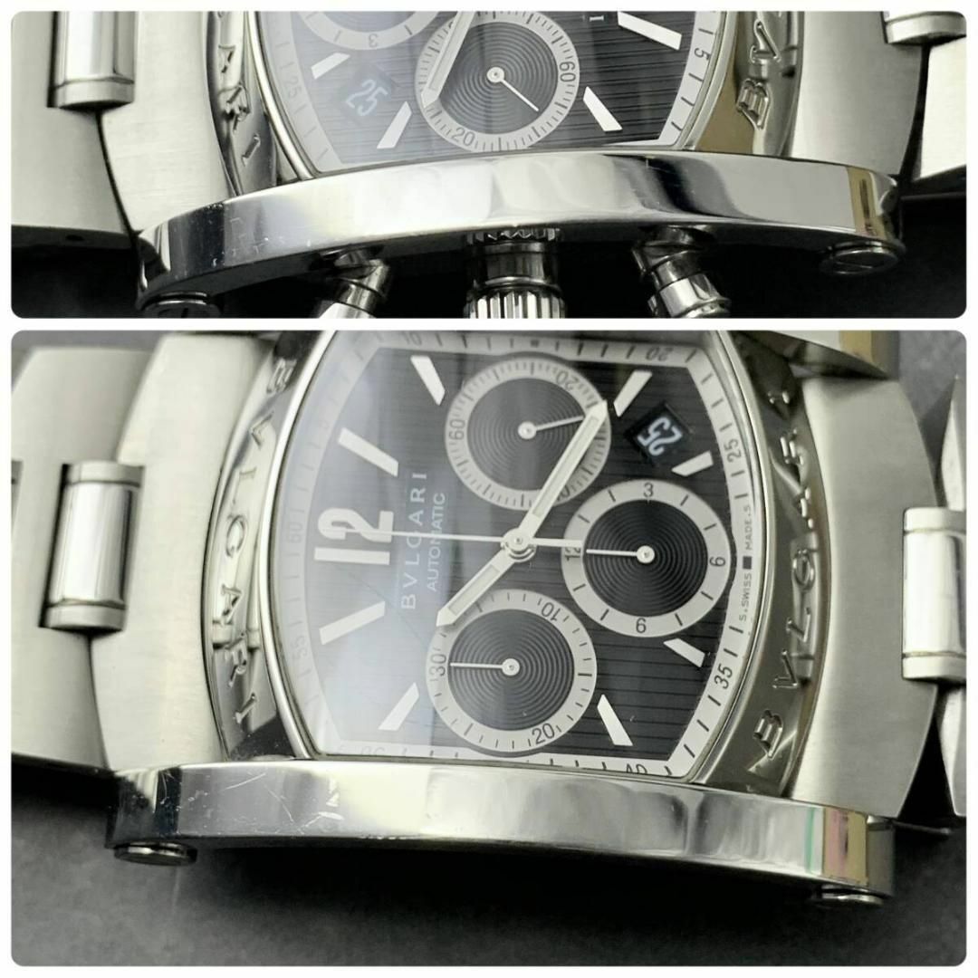BVLGARI - 美品 BVLGARI/ブルガリ アショーマ デイト 自動巻 メンズ