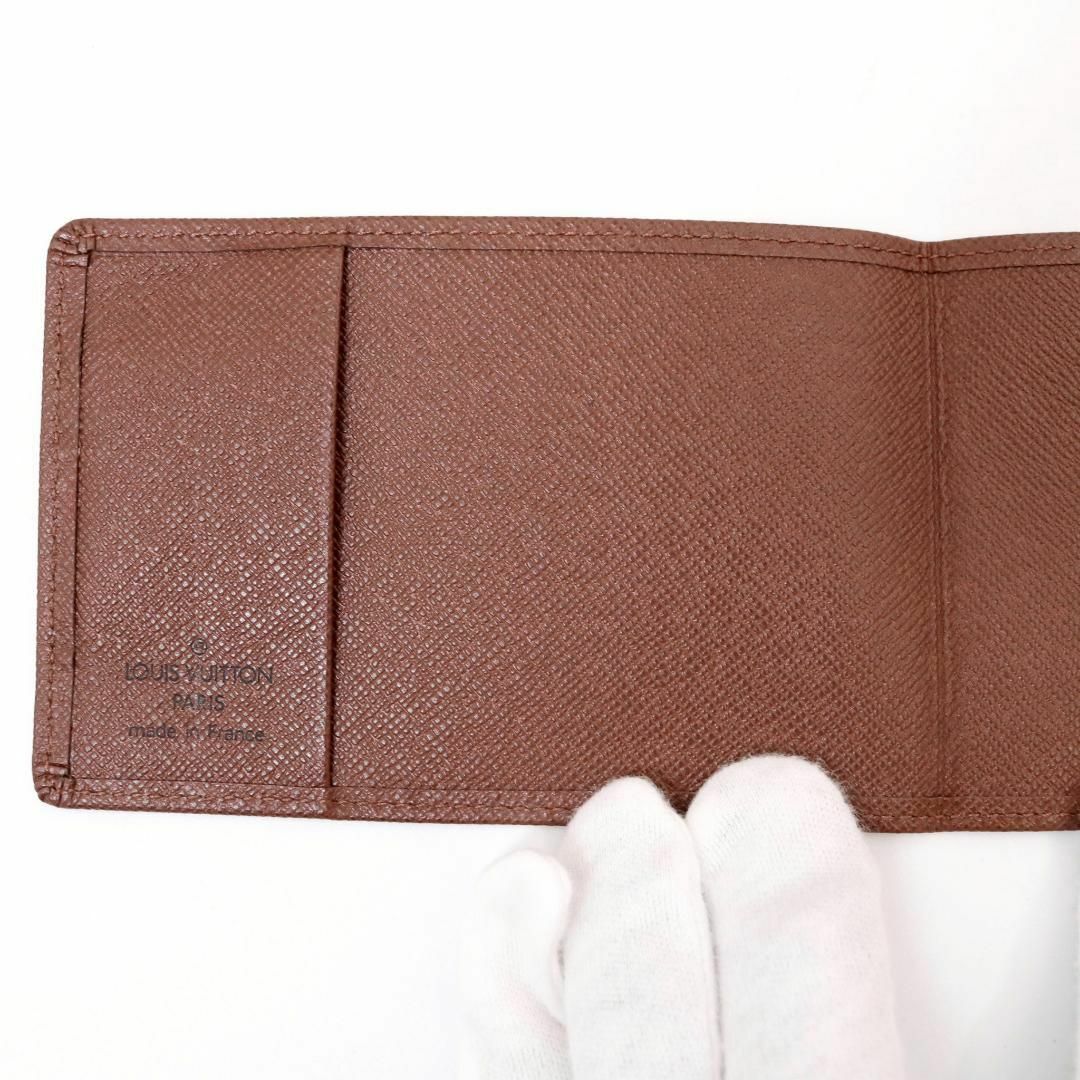 LOUIS VUITTON - LOUIS VUITTON タイガレザー カードケース ブラウン