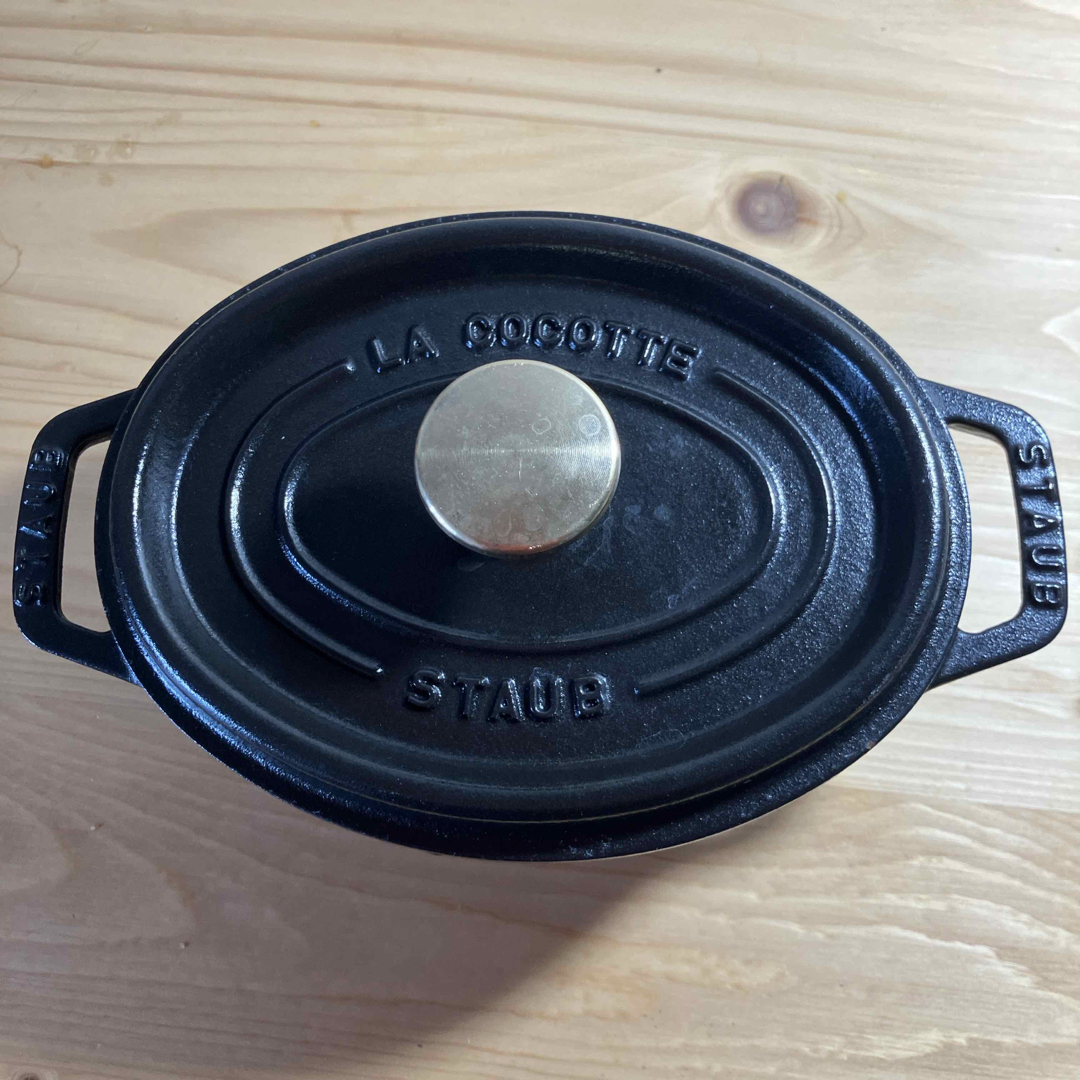 STAUB - ストウブ鍋 17センチ オーバル ブラックの通販 by ペロチョコ
