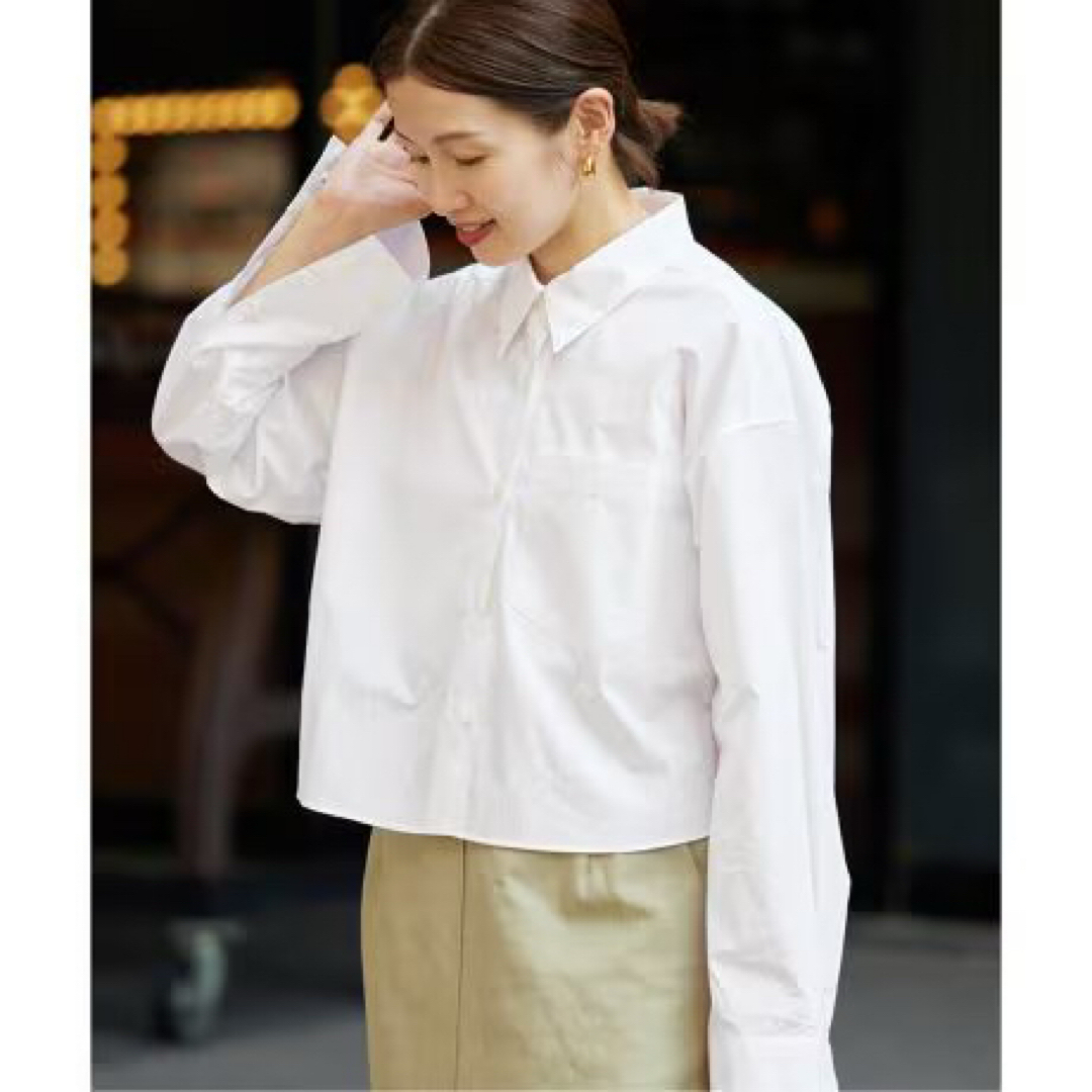 IENA - IENA イエナ タイプライタークロップドシャツ ショート丈シャツ