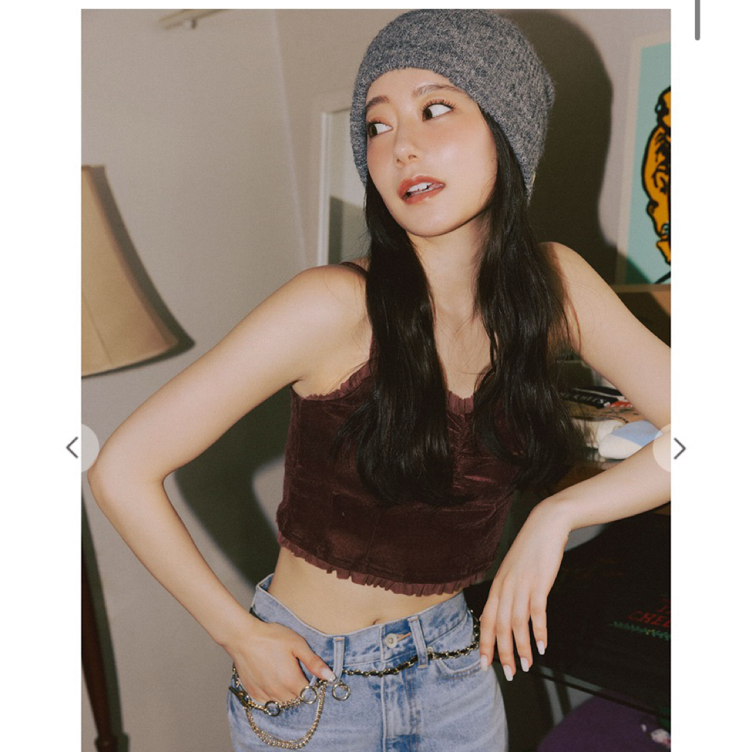 COCO DEAL - COCO DEAL新品タグつきベロアビスチェキャミソール