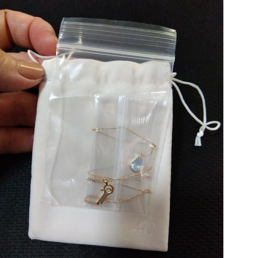 4℃ - 4℃ 50th限定モデル K10アクアマリンネックレスの通販 by