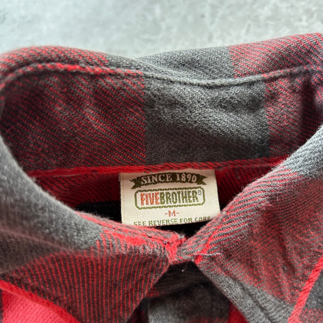 FIVE BROTHER - 90s ファイブブラザー ネルシャツ M バッファロー