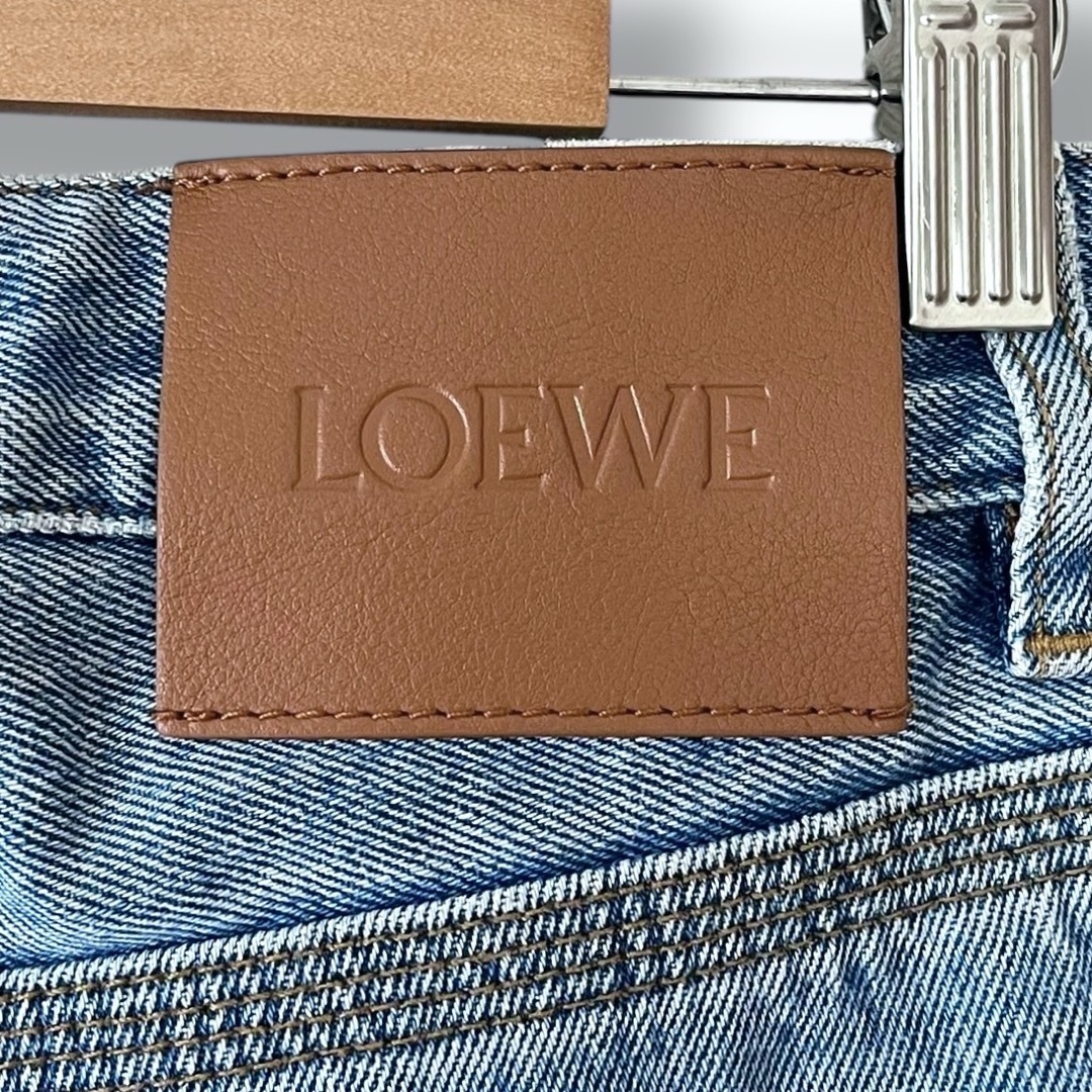 LOEWE - 美品 ロエベ アナグラム クロップド ジーンズ デニム