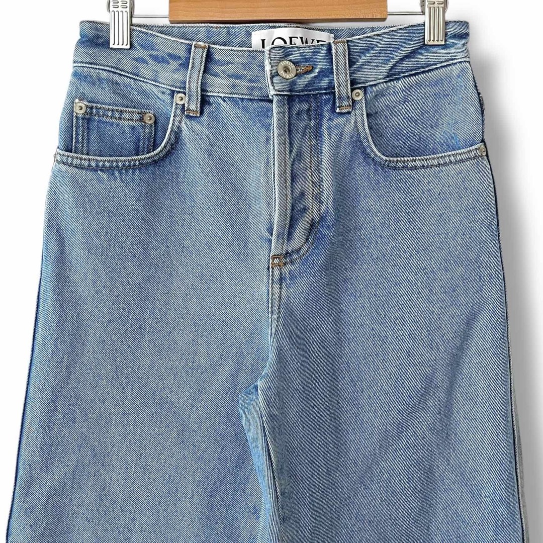LOEWE - 美品 ロエベ アナグラム クロップド ジーンズ デニム