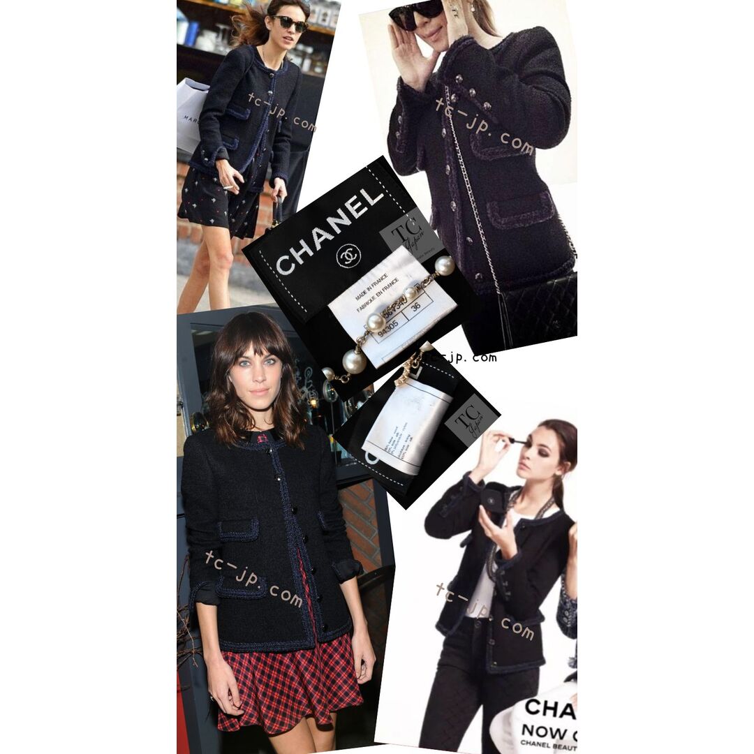 CHANEL - シャネル リトル ブラック ジャケット CHANEL 83万 ネイビー