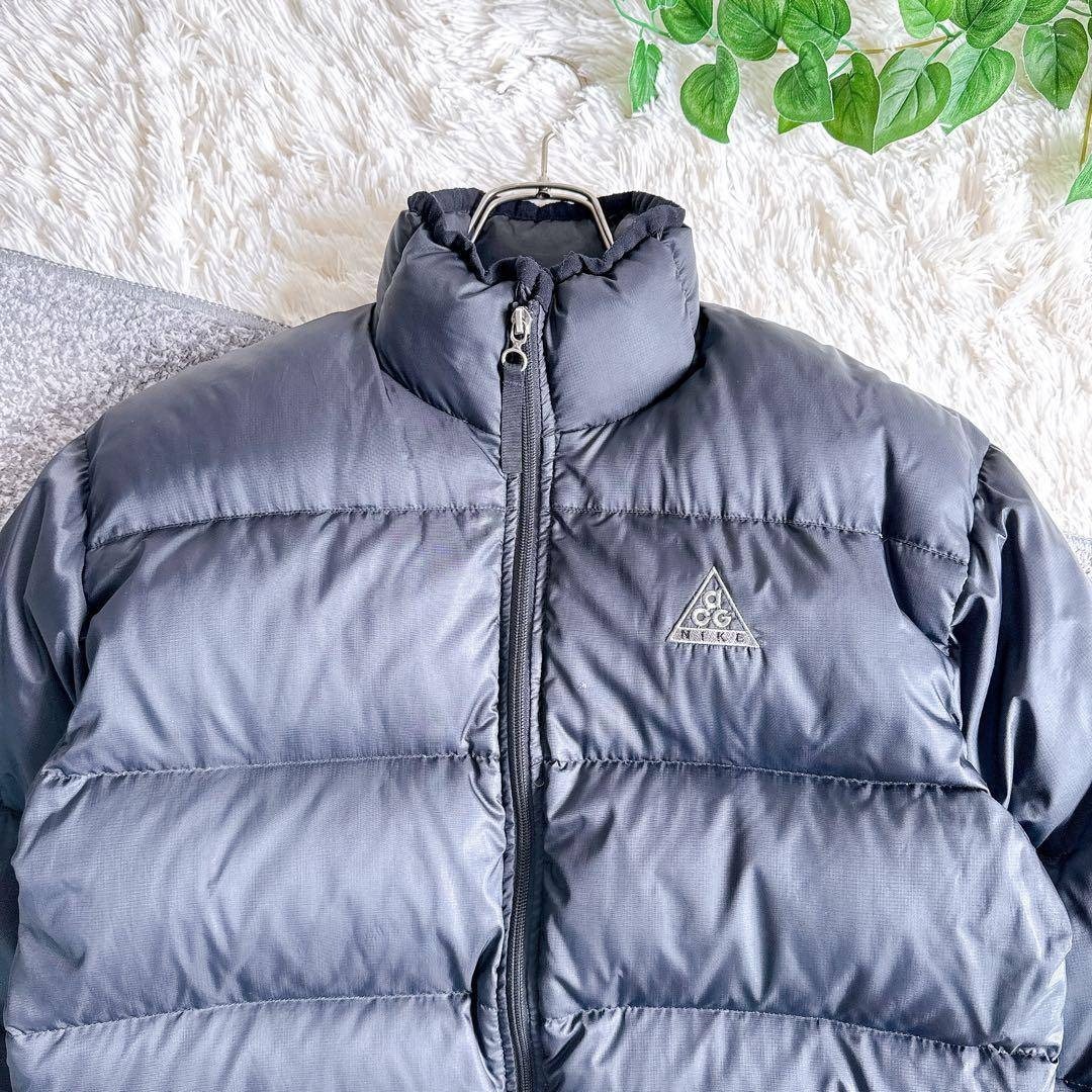 NIKE - 入手困難 旧ロゴ NIKE ACG ダウンジャケット 刺繍ロゴ 黒 M y2k