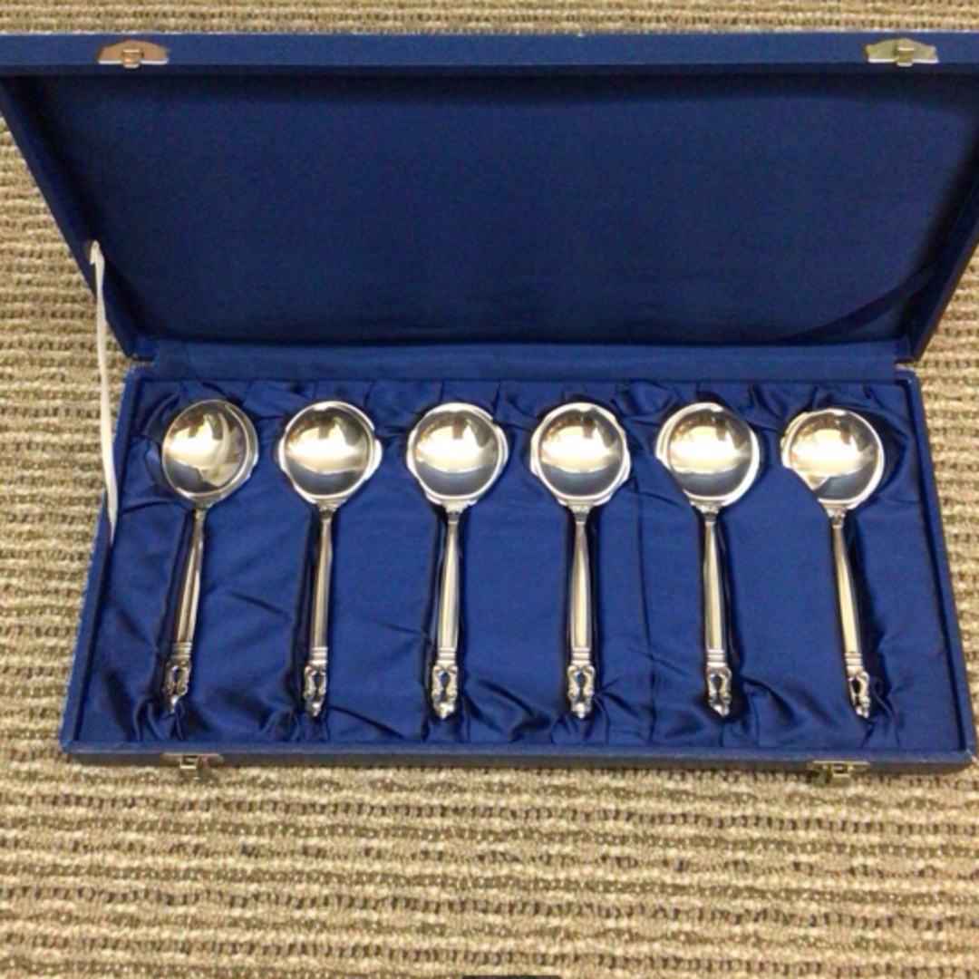 ジョージジェンセン エコーンスプーン6本 130g 東里7-1210☆2F