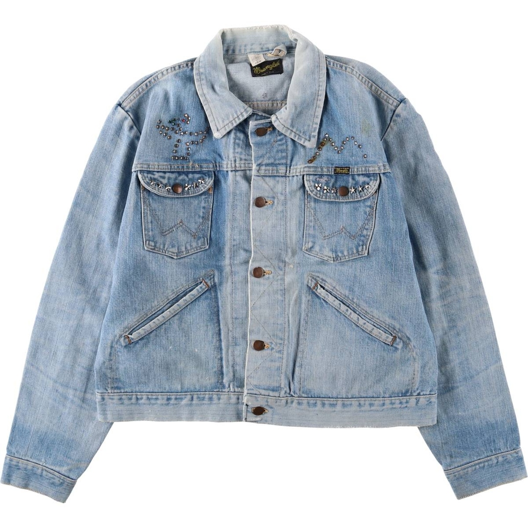 Wrangler - 古着 70年代 ラングラー Wrangler 黒タグ カスタム デニム