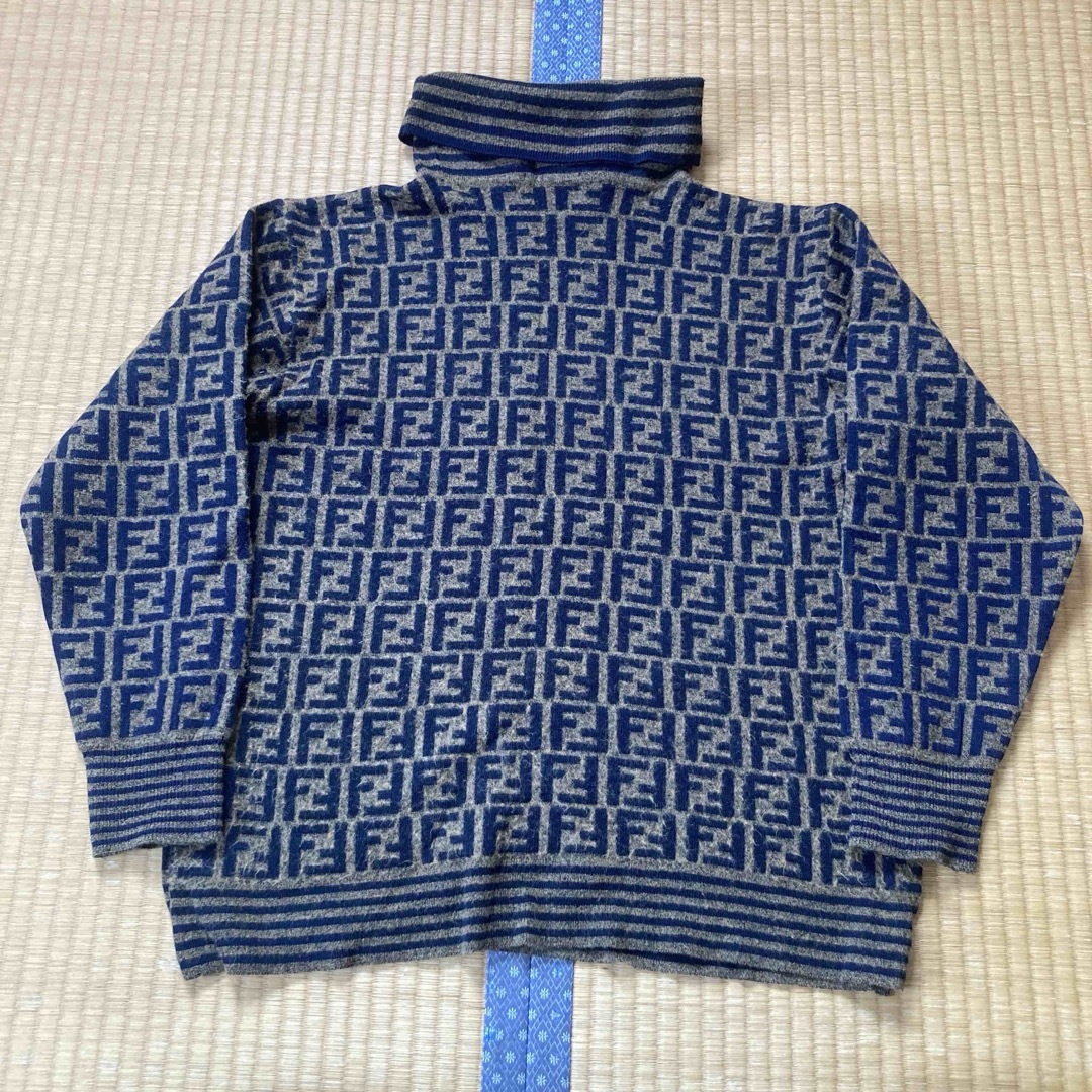 FENDI - FENDI フェンディ ズッカ柄 タートルネック ニット パンツ