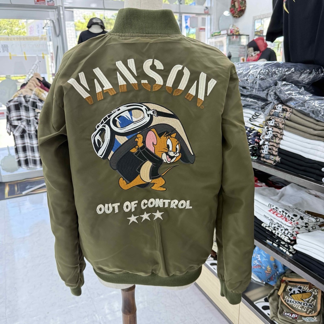 VANSON - (13)VANSON スカジャン トムとジェリー リバーシブルの通販