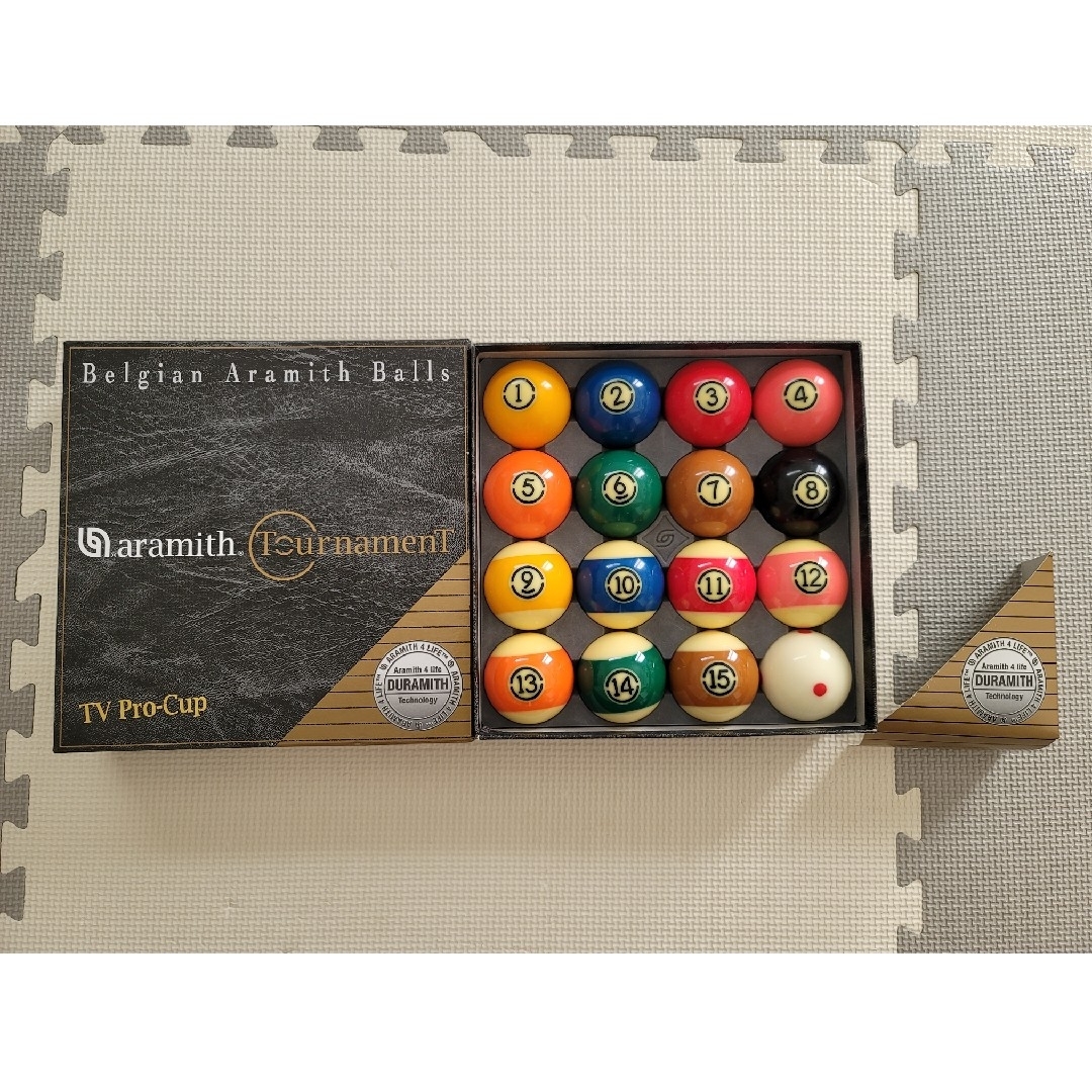 ビリヤードボール アラミストーナメント TV BLACK デュラミスセット