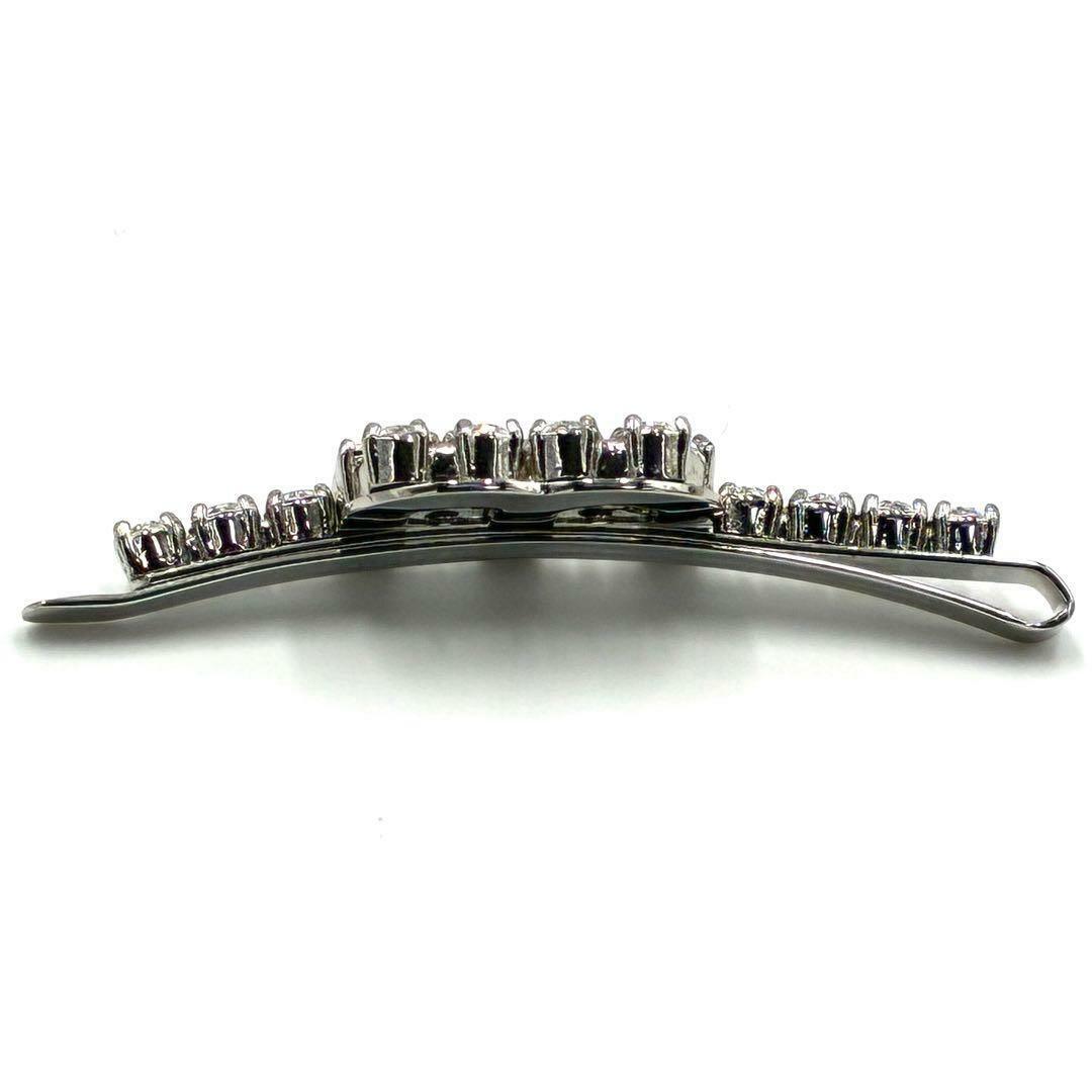 MIU MIU - MIU MIU ミュウミュウ ヘアピン クリスタル ロゴ ラメ 光沢