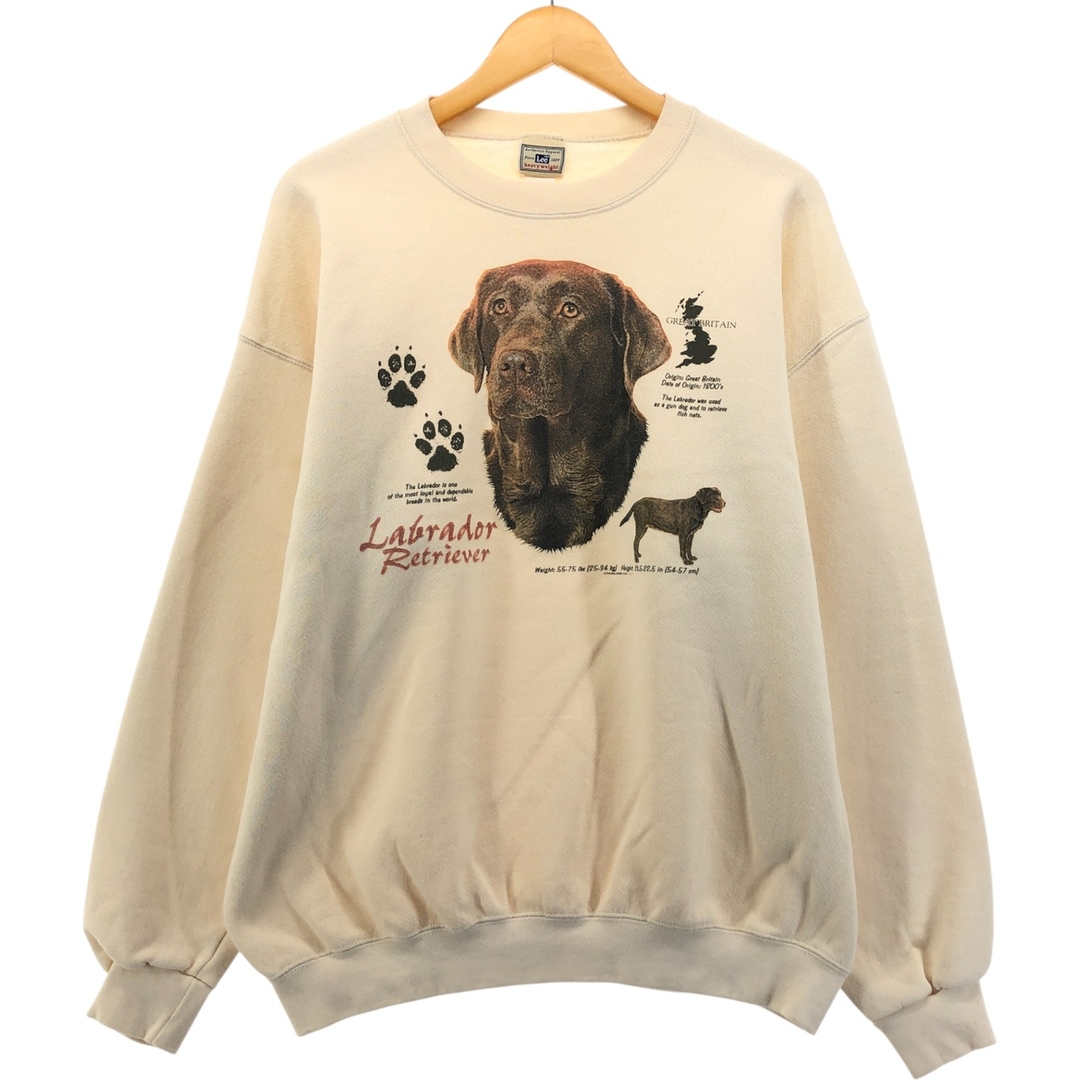 Lee - 古着 90年代 リー Lee heavy weight 犬柄 Labrador Retriever