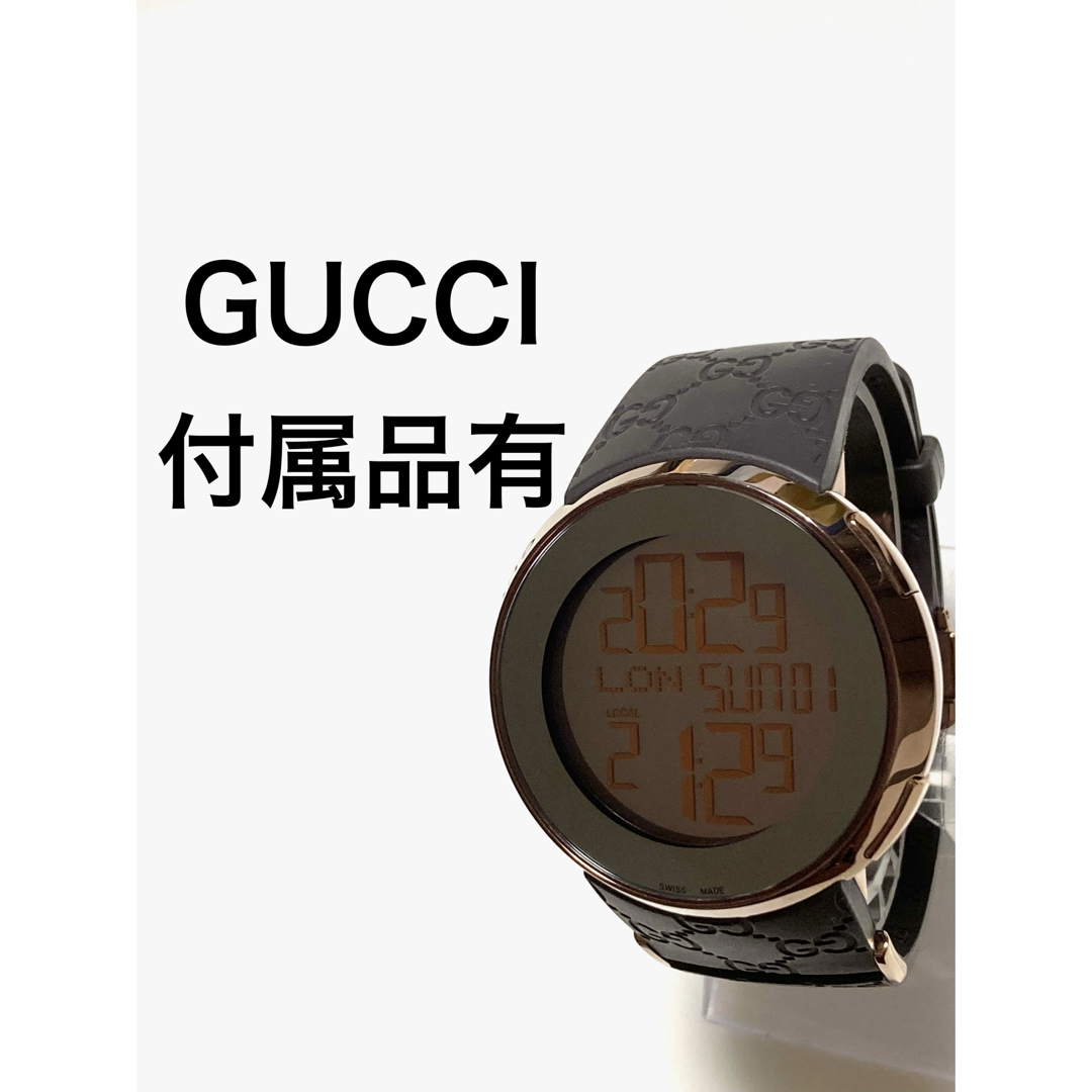 GUCCI - 超美品！ GUCCI アイグッチ デジタル 純正ベルト 電池新品