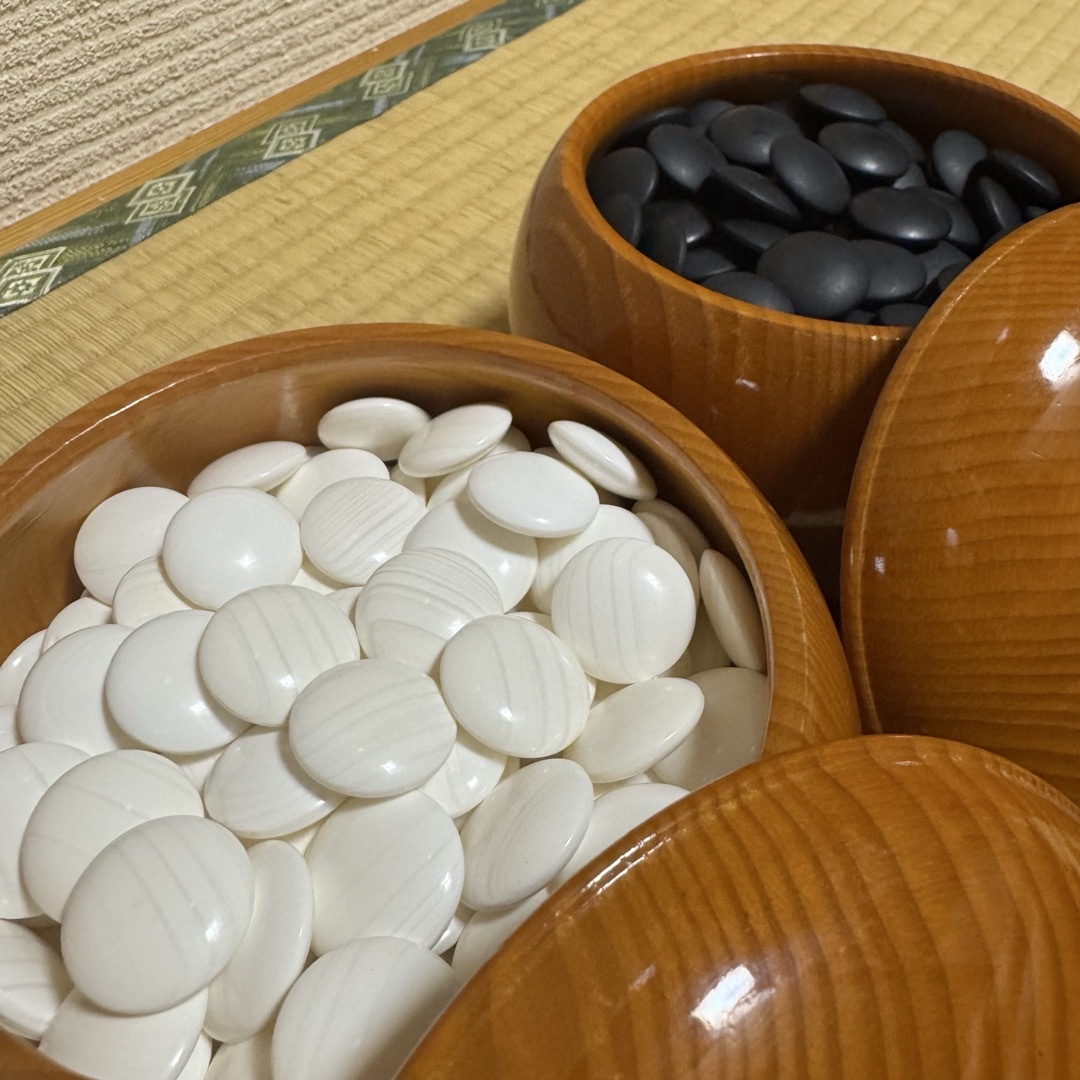 蛤碁石 那智黒石 30号 碁石碁笥セット はまぐり 高級セット お手頃