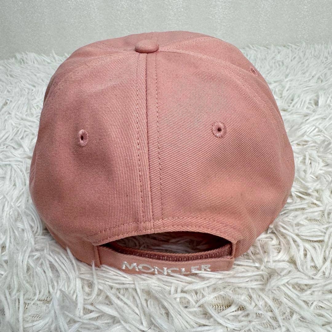 MONCLER - 【定番】MONCLER ベースボールキャップ ロゴ ピンク ユニ