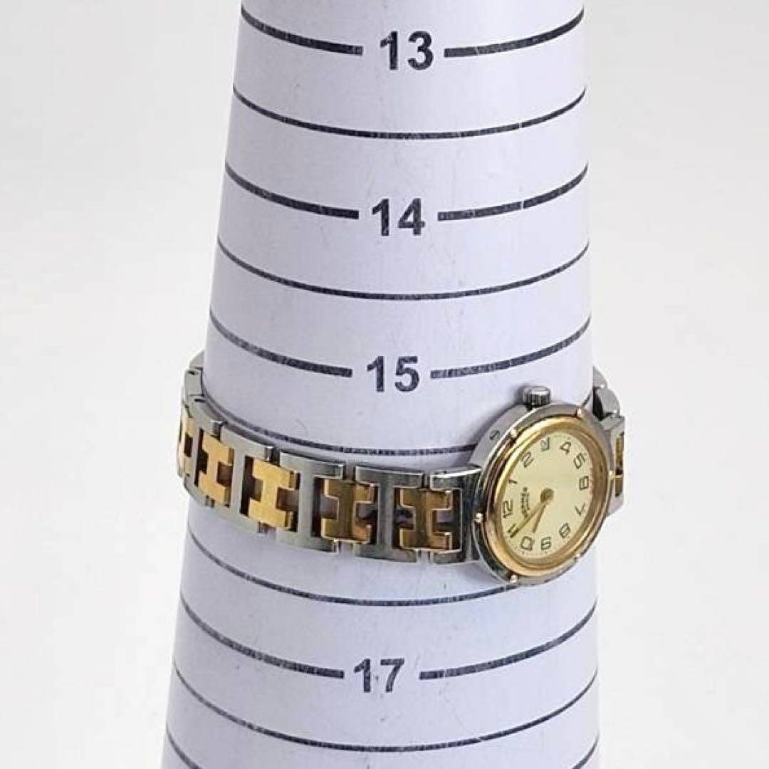 HERMES - エルメス クリッパー コンビ アイボリー文字盤 Hベルト