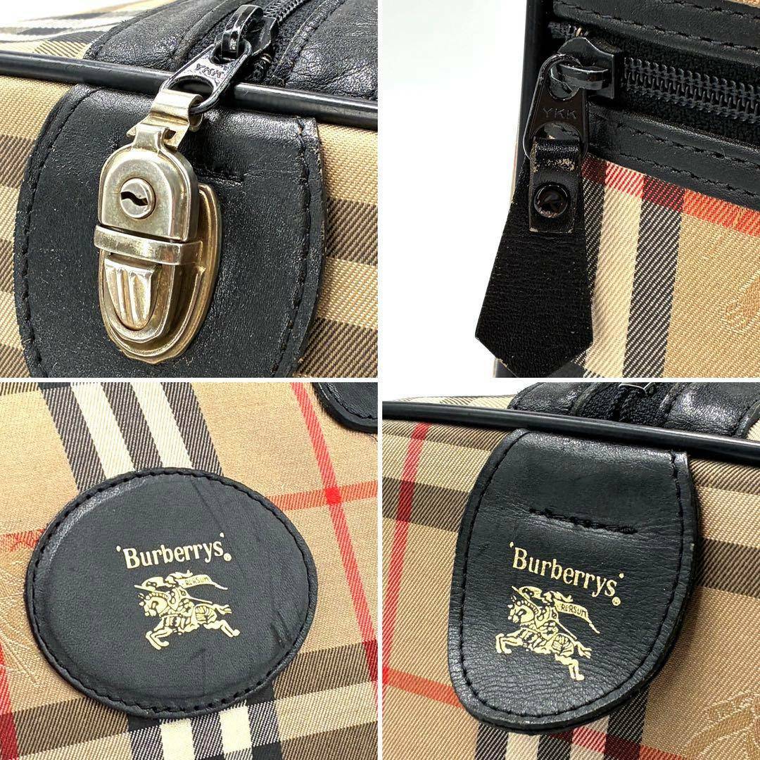 BURBERRY バーバリー ボストンバッグ ノバチェック シャドーホース