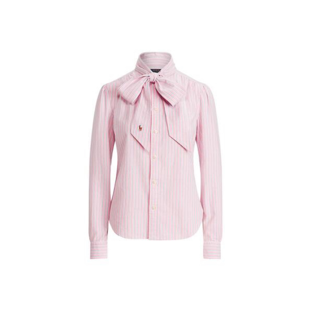 POLO RALPH LAUREN - ポロラルフローレンボウタイ ブラウス ポニー刺繍