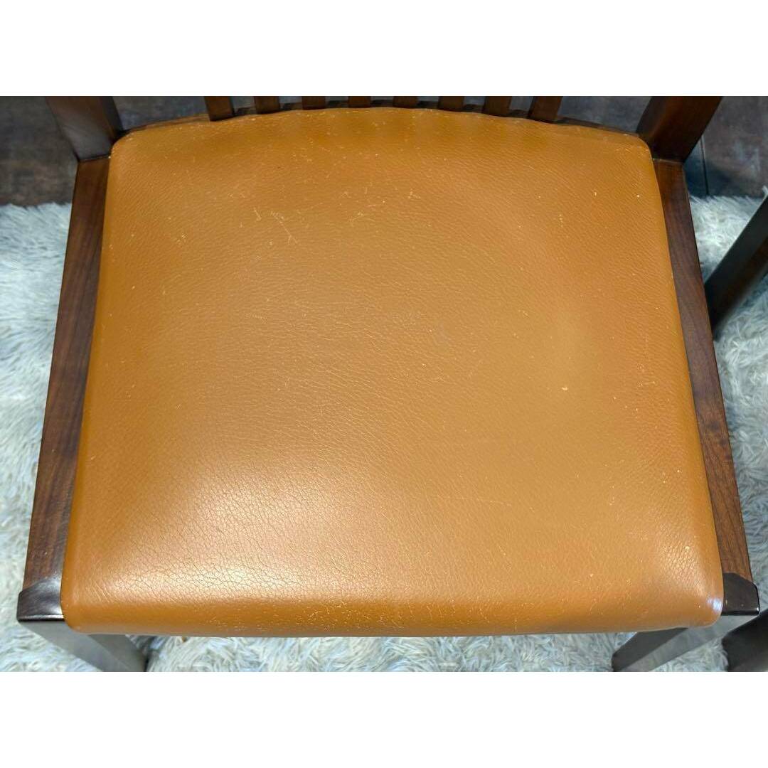 希少 飛騨産業 グリーンレザー domani ドマーニ スポークチェア nG