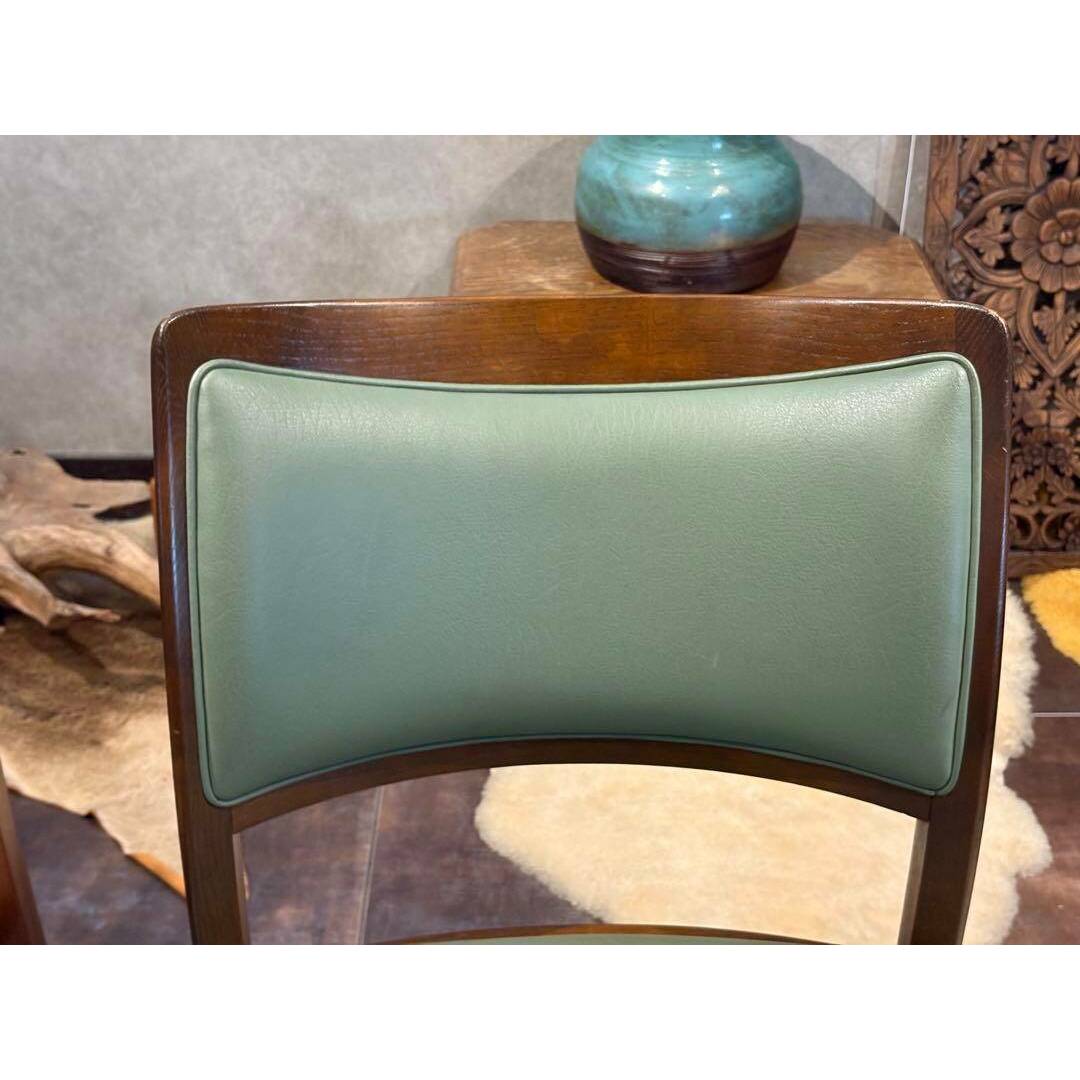 希少 飛騨産業 グリーンレザー domani ドマーニ スポークチェア nG