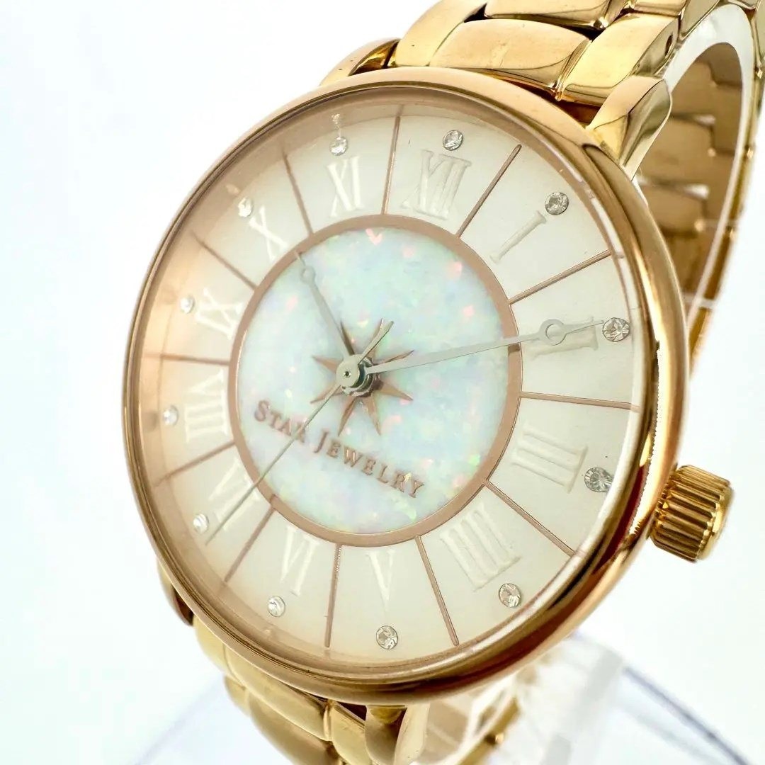 IEI ジュエリーウォッチ 部品取り用 ゴールド シェル文字盤 天然石 IEI