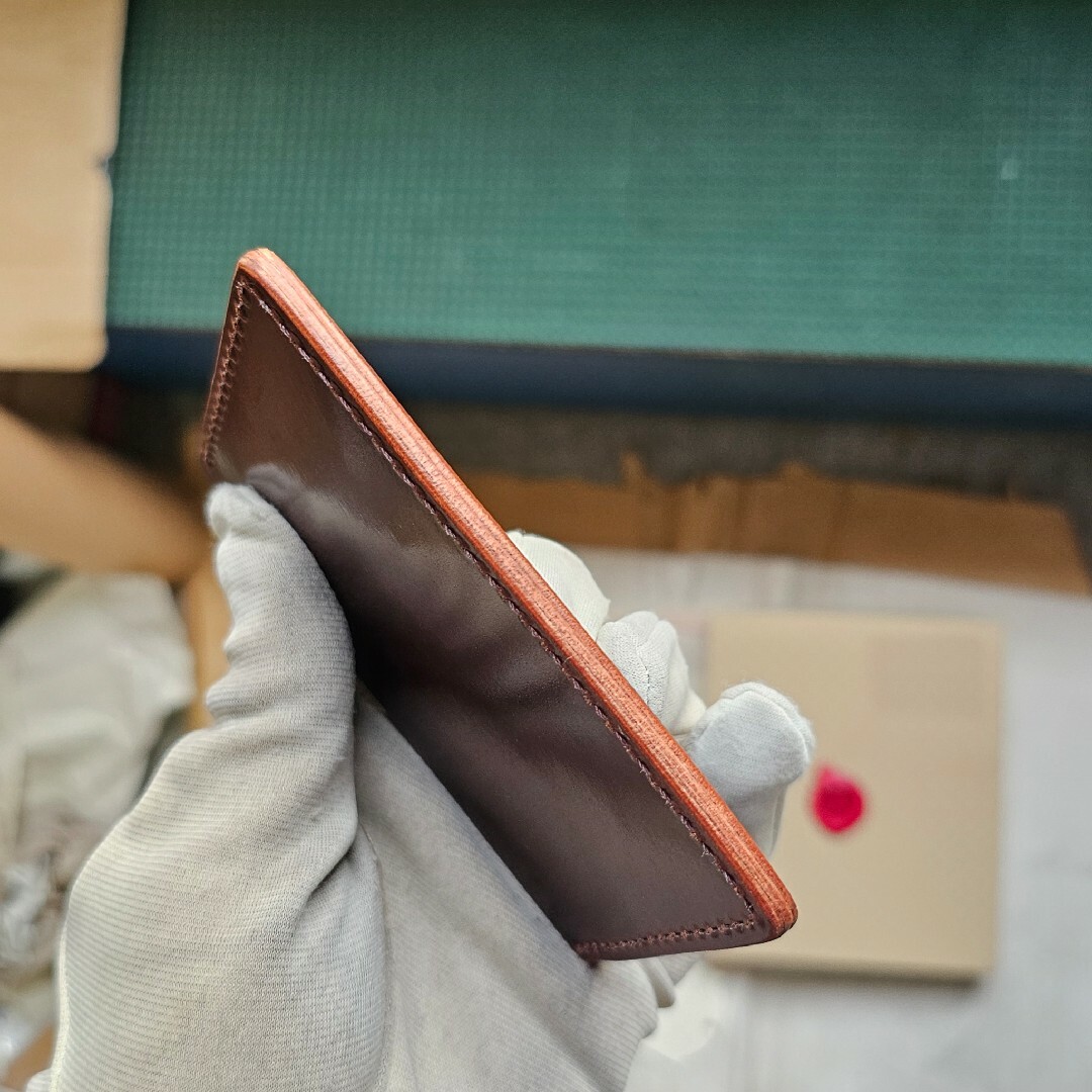 未使用 カードケース CORDOVAN シェルコードバン コードバン