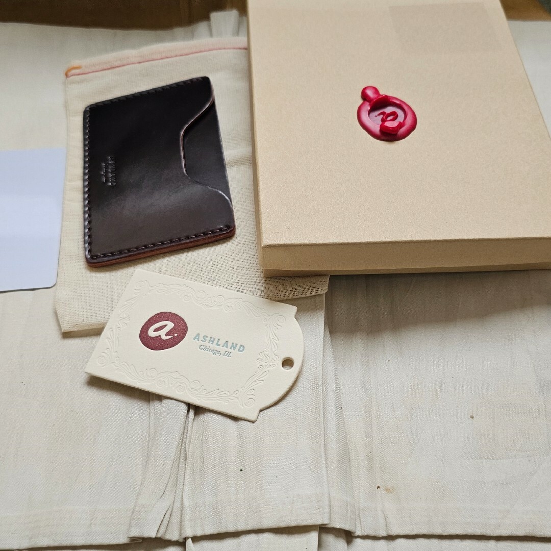 未使用 カードケース CORDOVAN シェルコードバン コードバン