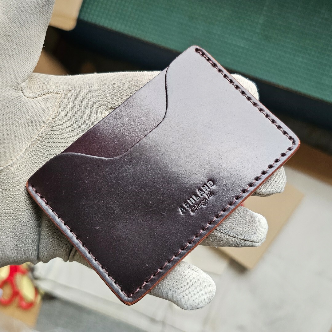 未使用 カードケース CORDOVAN シェルコードバン コードバン