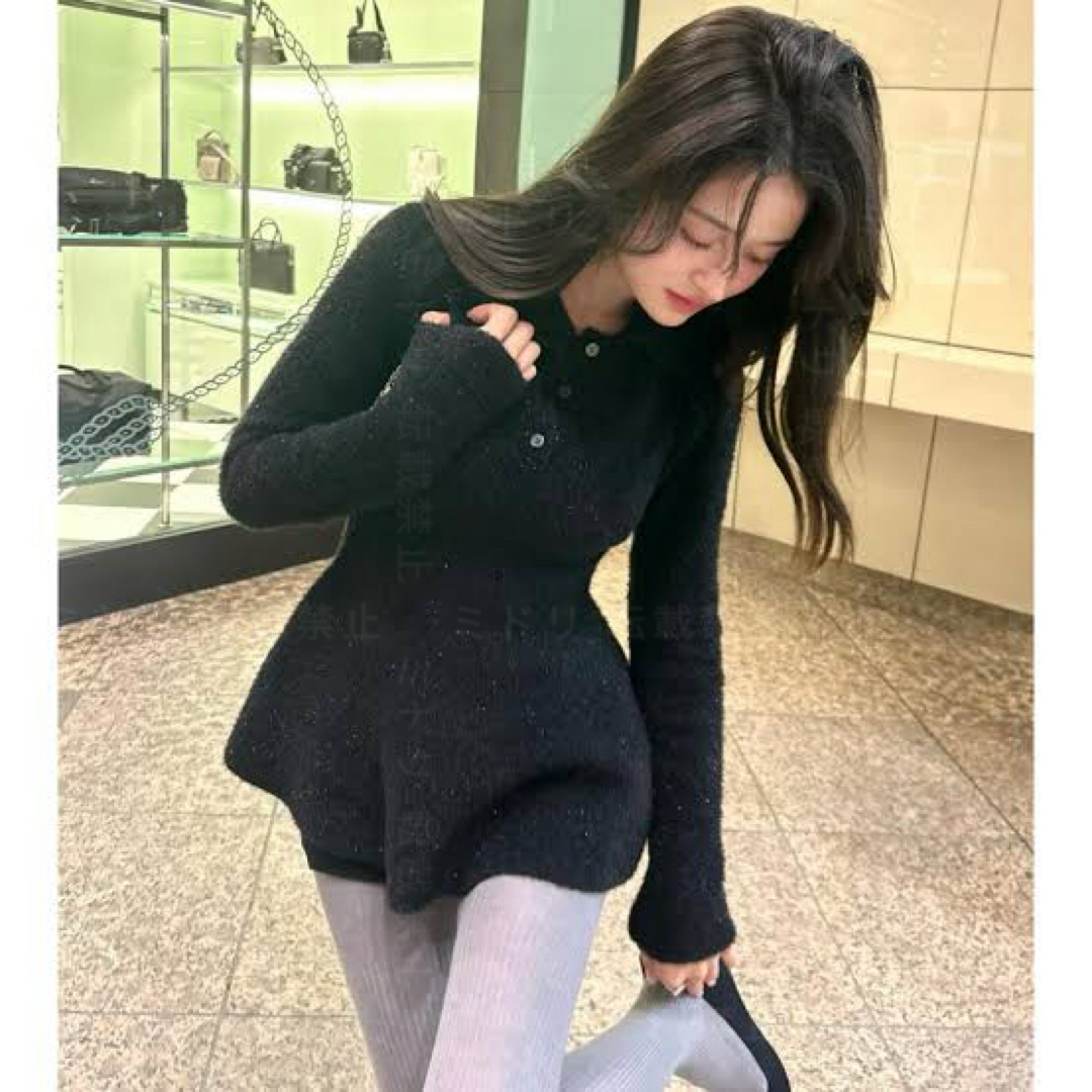 BIBIY LISA PEPURAMU KNIT BLACK