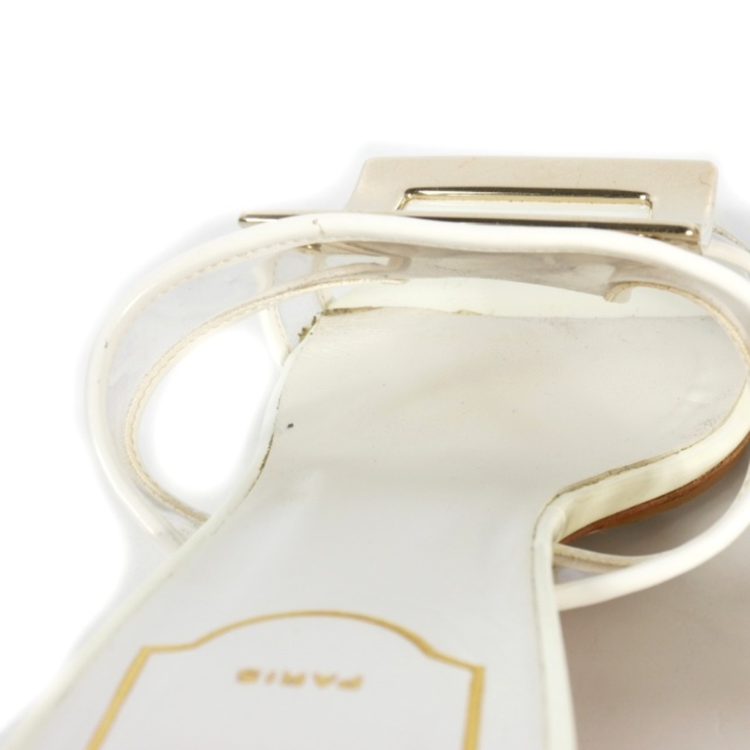 ROGER VIVIER - ロジェヴィヴィエ PVC×レザー スクエアバックル