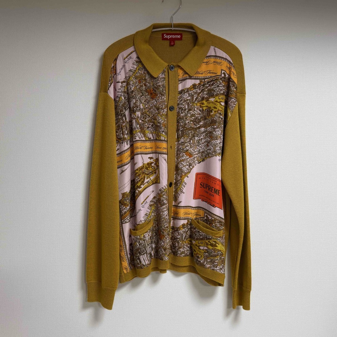 Supreme - Supreme Silk Map Cardigan【L】の通販 by 入力中..shop