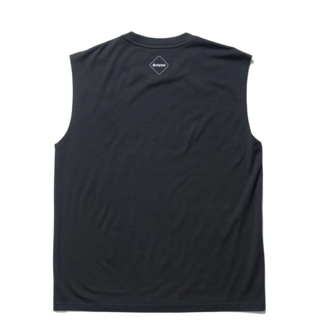 新品 FCRB ウールブレンドオーセンティックノースリーブティー M ブラック