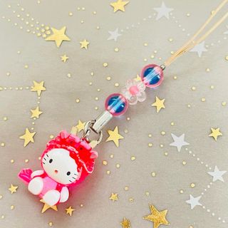 ハローキティ レア キューブ10th特別バージョン 北海道 ストラップ根付