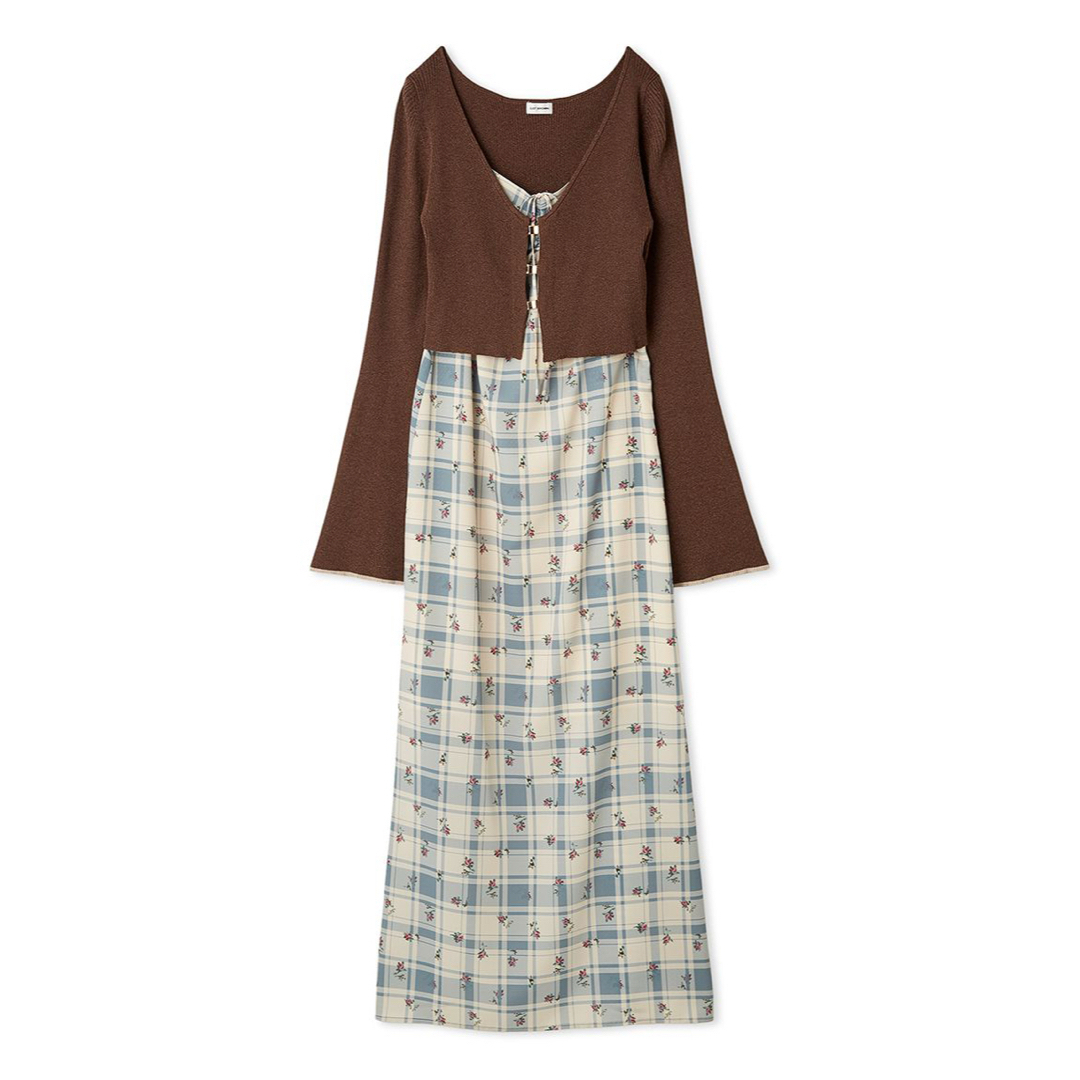 Lily Brown - LILYBROWN ニットカーデセットバリエーションキャミ