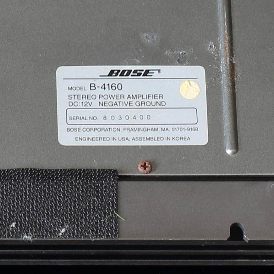 BOSE - 名機 BOSE B-4160 40W×4/100W×2 4チャンネルパワーアンプの通販