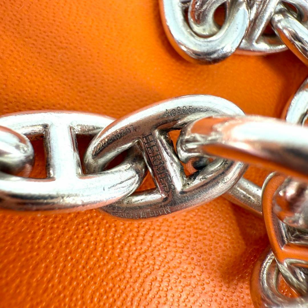 HERMES - 激レア HERMES シェーヌダンクル ネックレス MM 36 シルバー