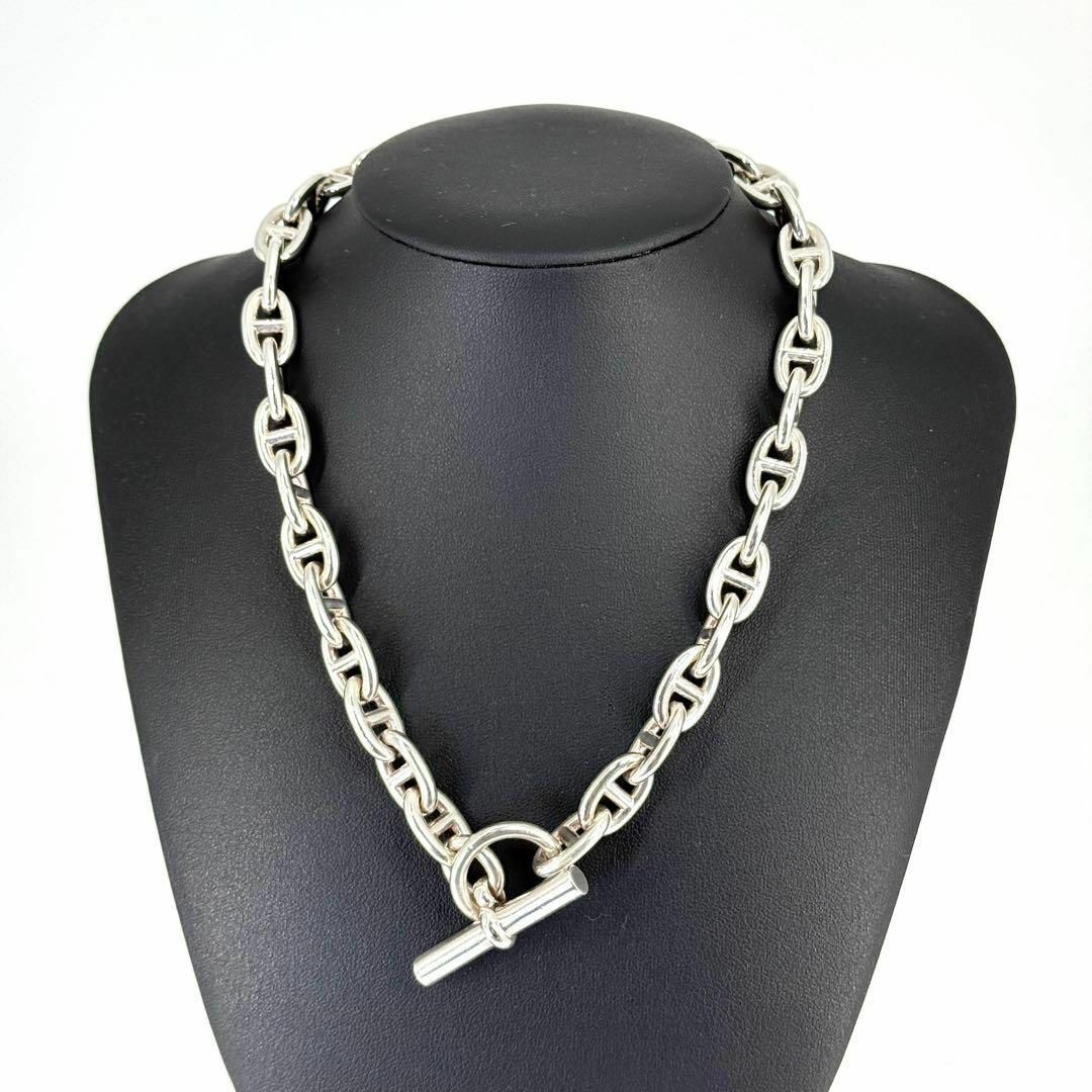 HERMES - 激レア HERMES シェーヌダンクル ネックレス MM 36 シルバー