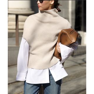 Deuxieme Classe LEWES アゼ PONCHO ベージュ 新品 LEWES アゼ PONCHO