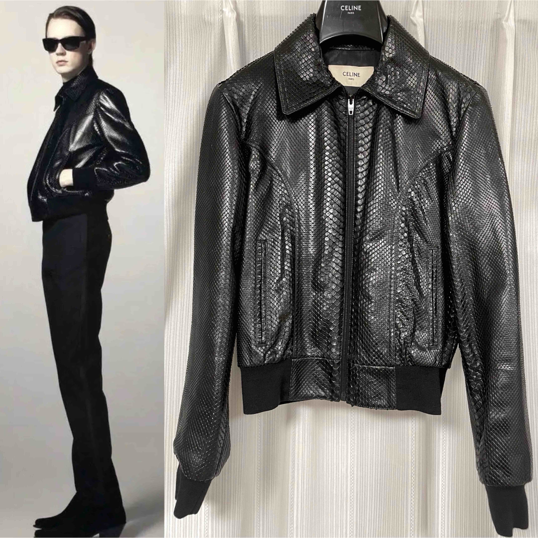 CELINE - 国内定価200万 Celine 19SS パイソンレザージャケット